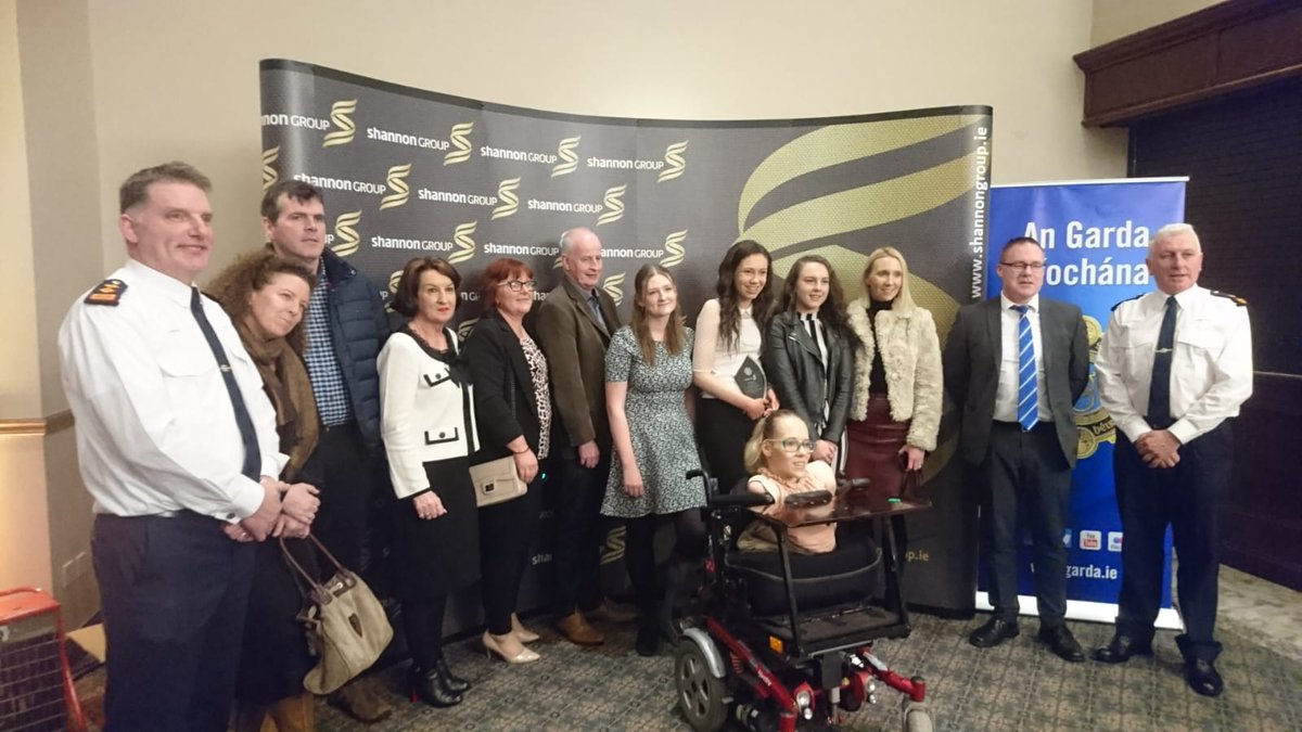 StJBoscoCC's tweet photo. Well done to our three students who won a community safety award at the Clare Garda Youth Awards held today in Woodstock Hotel Ennis. https://t.co/xCIZR9EY2y