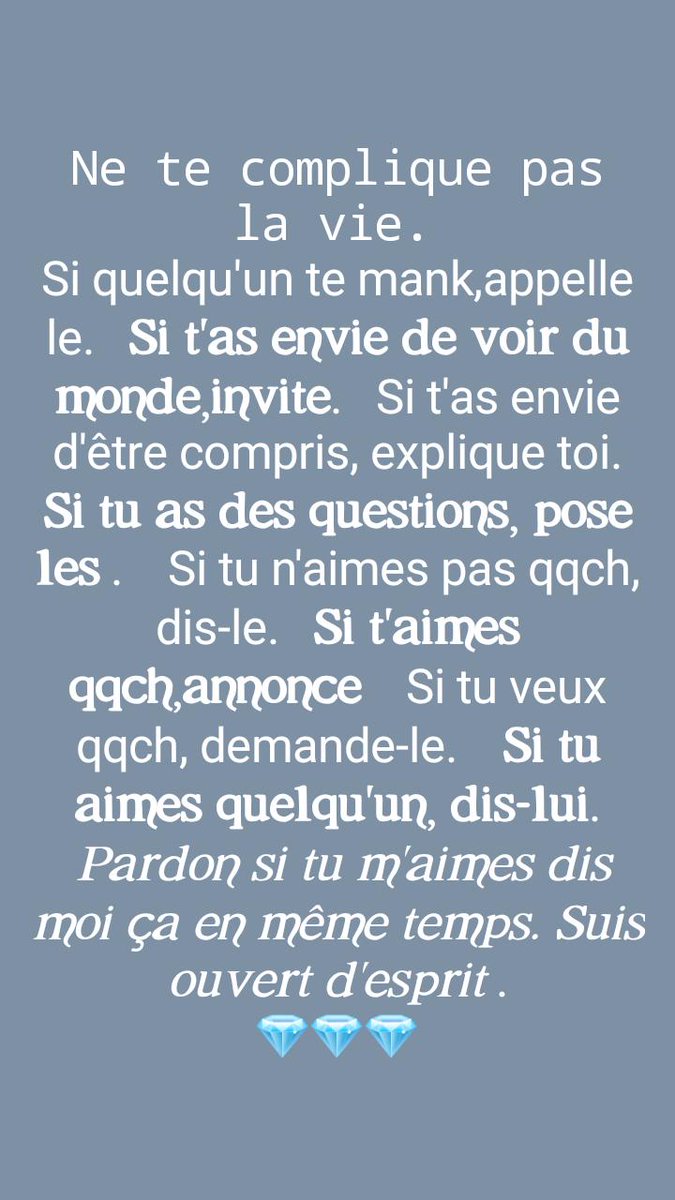 AddaMichee's tweet image. La vie est très simple