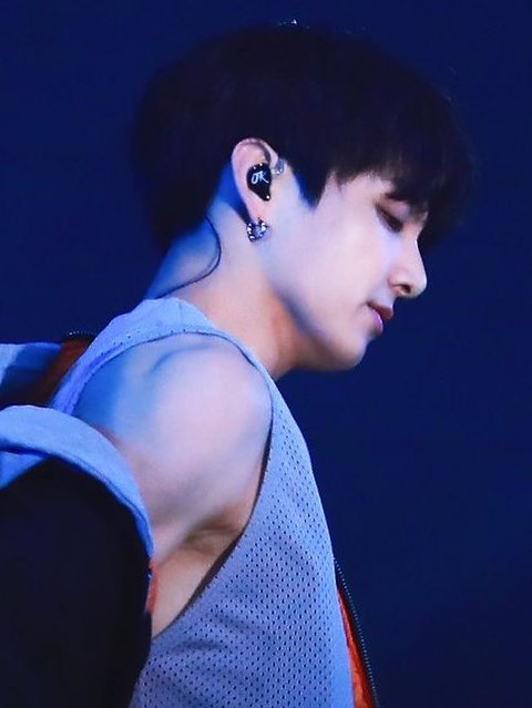 200222 Lesson 7 Deltoid MuscleNow this is really one of my absolute favourite muscle in the glorious body of Jungkook bc it’s muscle fibers are so beautiful when they are well defined. The Musculus deltoideus is essential for the abduction (rising till 90 degrees) & elevation