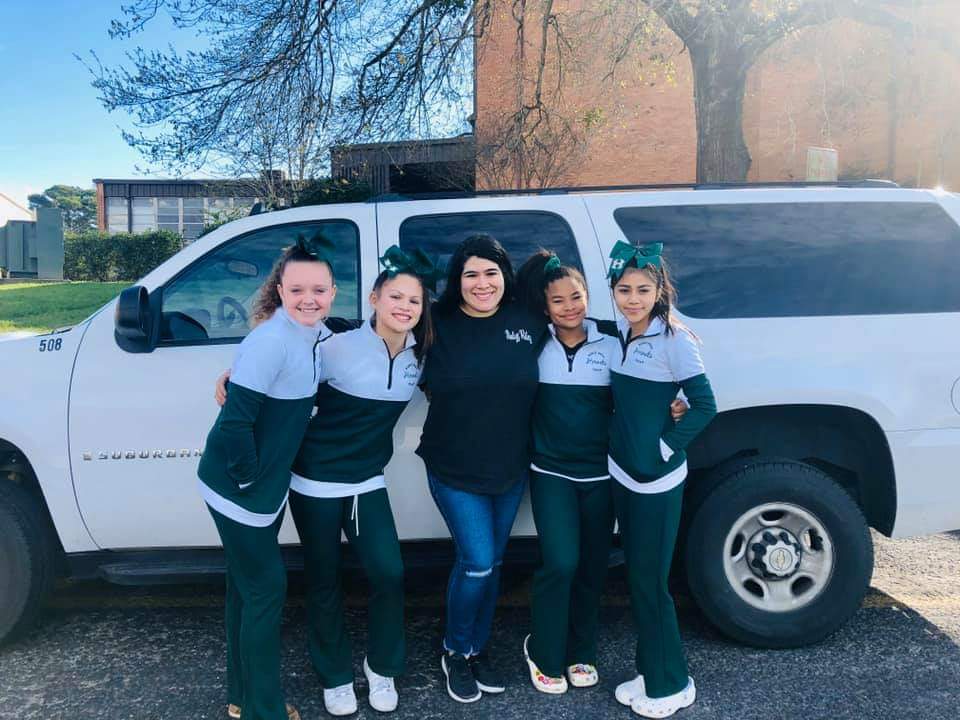HornetBuzzMPMS's tweet photo. Good luck to our 7th grade MPMS Cheerleaders as they perform today at Texas A&amp;M.
#HornetProud #BuildingChampions #MPMS2020 #MPMSCheer https://t.co/80s1p5VZP3