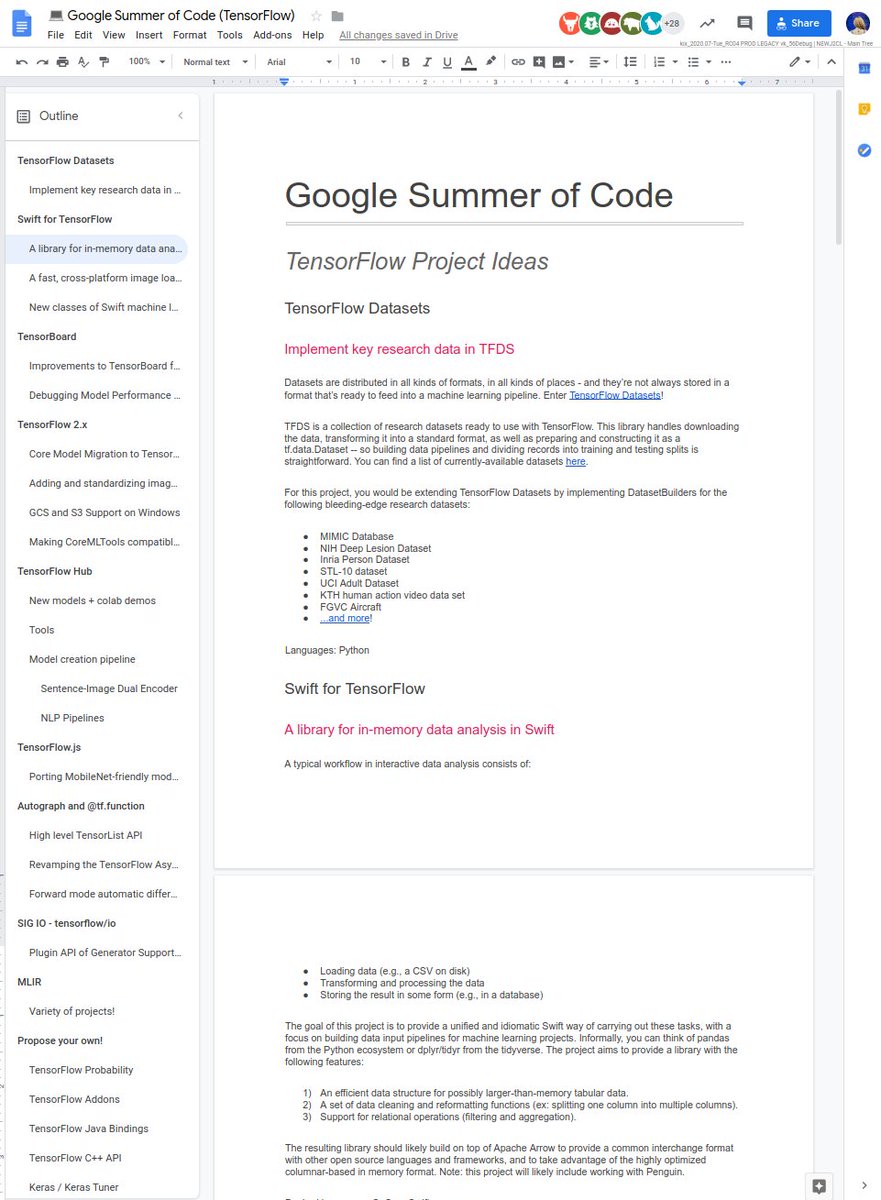 👩💻 Paige Bailey (@dynamicwebpaige) on Twitter photo ✨👩💻 We are delighted to announce that <a href="/TensorFlow/">TensorFlow</a> has been chosen as a mentoring organization for @GSOC for the 2nd year in a row!
👉If you are a university student and would like to get paid for your open-source contributions this summer, please apply:
summerofcode.withgoogle.com ✨👩💻 We are delighted to announce that <a href="/TensorFlow/">TensorFlow</a> has been chosen as a mentoring organization for @GSOC for the 2nd year in a row!
👉If you are a university student and would like to get paid for your open-source contributions this summer, please apply:
summerofcode.withgoogle.com
