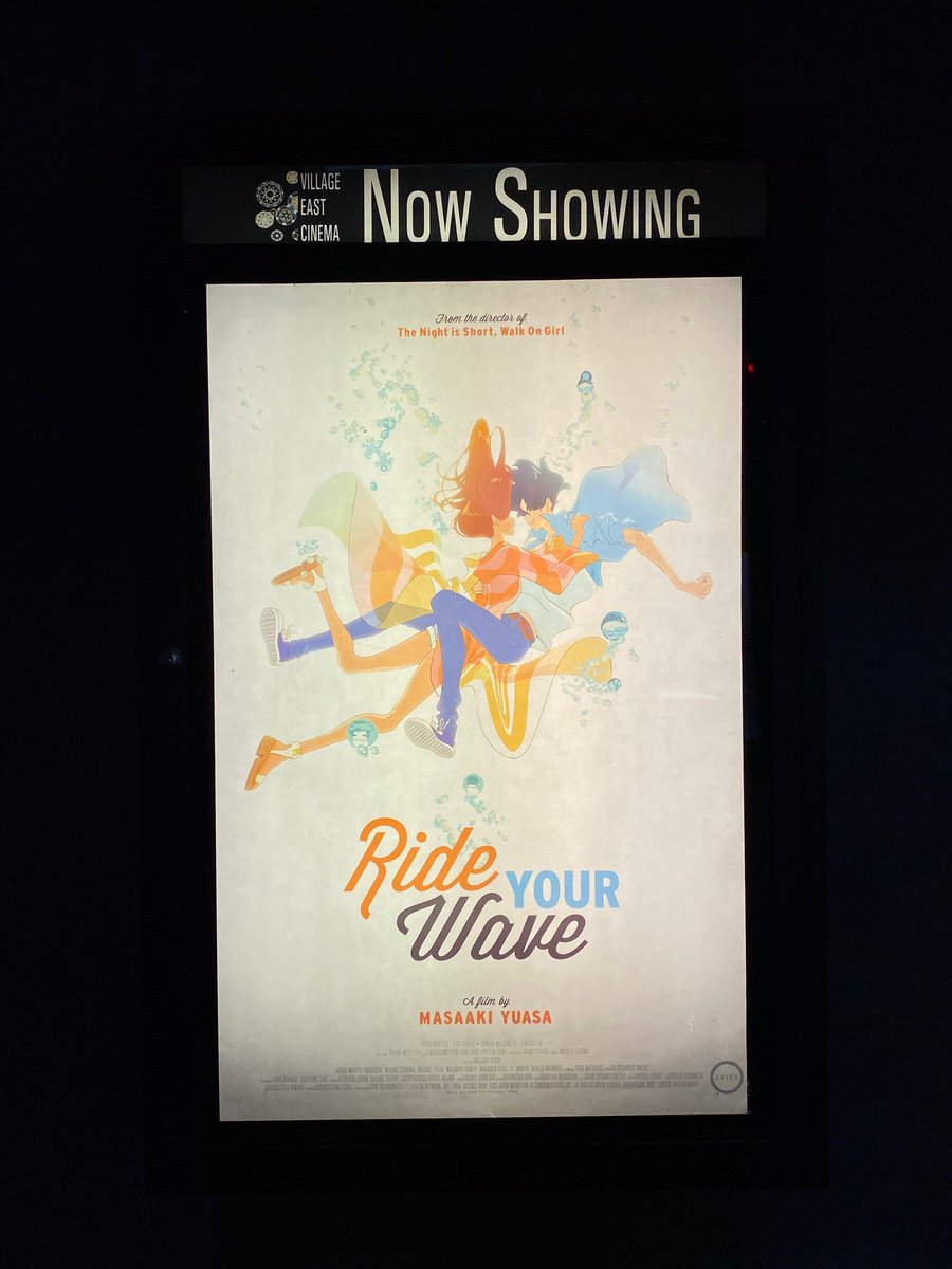tenjun11's tweet photo. Don't miss out on this movie! #rideyourwave #gkids Thank you to @gkids (@ City Cinemas Village East for Ride Your Wave in New York, NY) https://t.co/q5AOa23u84 https://t.co/zxtO2FVBsK