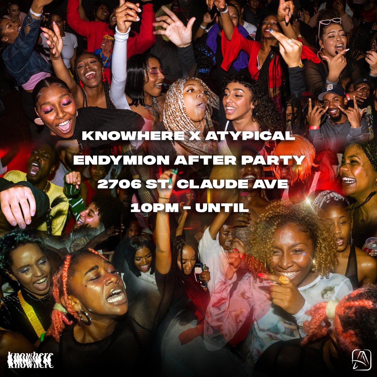 always_knowhere's tweet image. POPUP PARTY TONIGHT 
2706 ST CLAUDE 
10PM-UNTIL