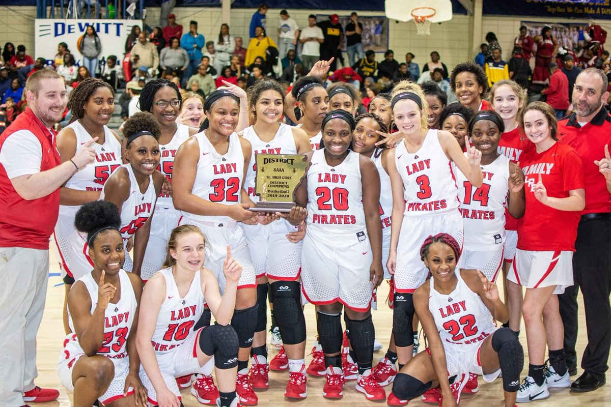 LPBbaby's tweet photo. Double OT District Championship game!  These Lady Pirates are something special!   #4 seed... Na  #1! https://t.co/EMiculfU3D
