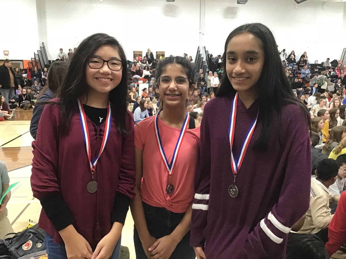 whmsforensics's tweet image. Alice, Sneha and Aanya earn 3rd place in Group Interp!
