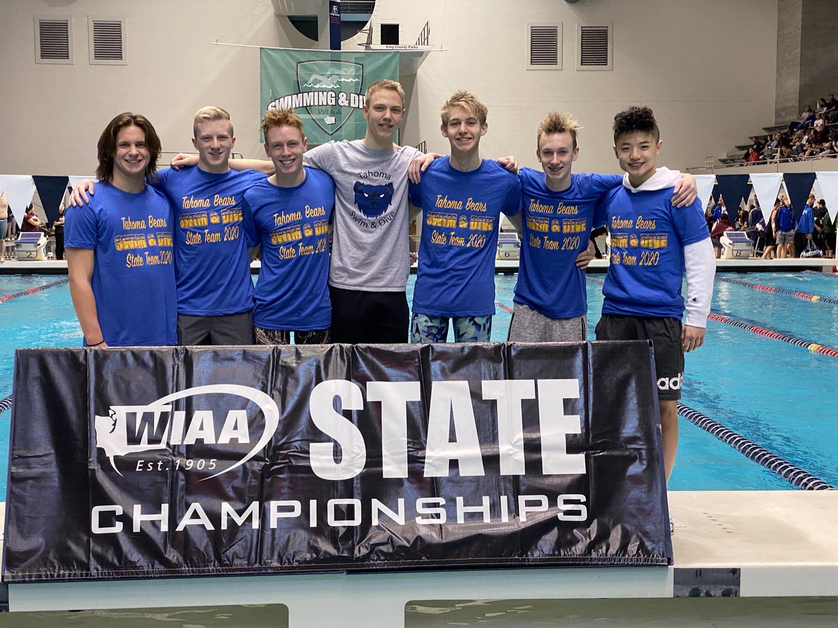 2020 Boys Swim Team:  Tyler, Parker, Colton, Nate, Lars, Devin, Leon &amp; Alessio.