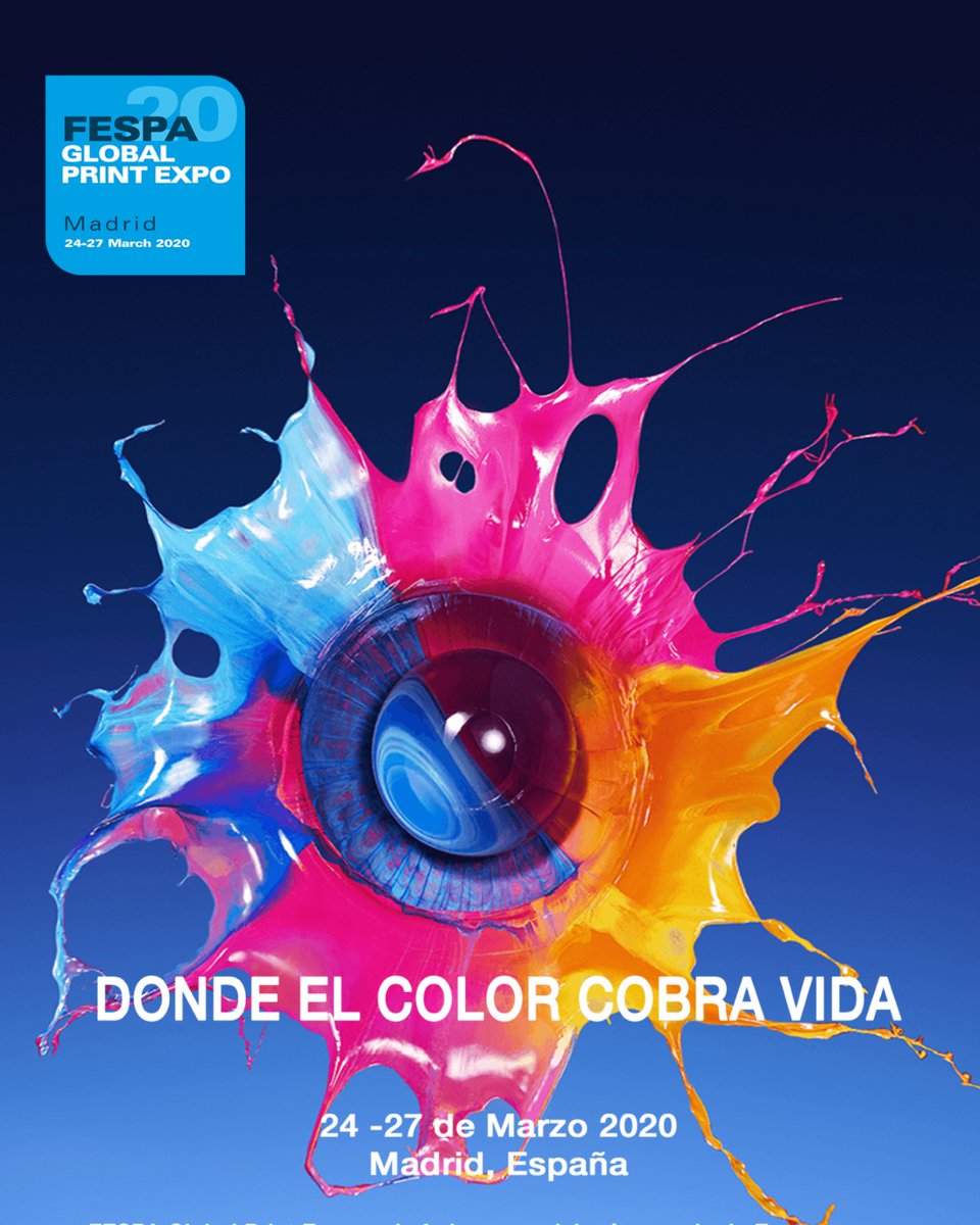 FESPAEspanol's tweet photo. #FESPA Global Print se acerca, del 24-27 de marzo en #Madrid, #España.
Código de registro🔥FESK206 aquí 👉https://t.co/BY5j2Uf6oD
#print #sublimación #serigrafía #wideformat #artesgráficas #tecnología #innovación #nuevosmercados #conferencias #PrintMakeWear #digital #textil https://t.co/rAIp6Ghdrb