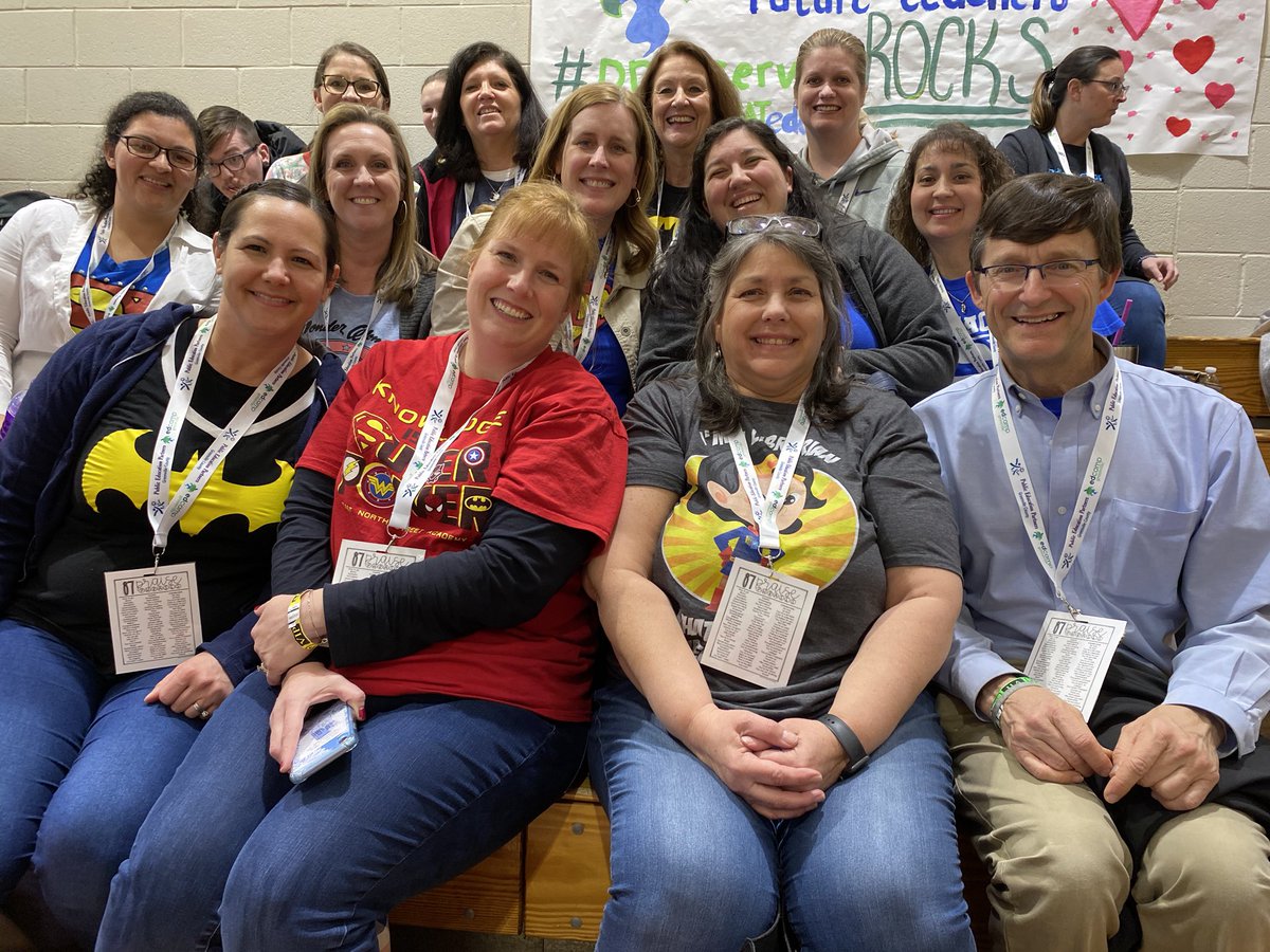 TeachrLibrarian's tweet image. @gcschools Media Specialists representing at @edcampgville #LibrarySuperheroes #yeahTHATedcamp20