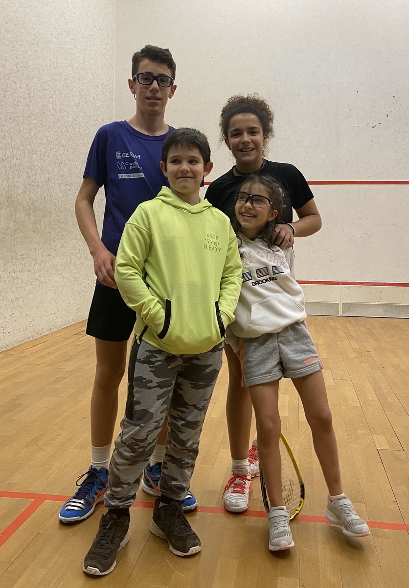 fgsquash's tweet photo. Representación gallega en las cuatro finales del campeonato de España de squash sub11 y sub 15 que se está celebrando desde el viernes en Lugo. Mañana las finales a partir de la 11:30. Mucha suerte a tod@s !! https://t.co/qYul1YATiL