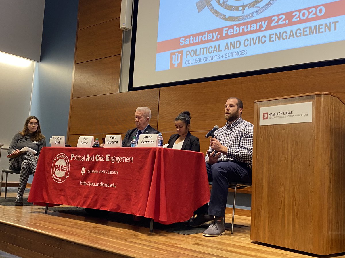 pace_iu's tweet image. Happening now! Panelist discussion of Gun Violence in America. #civicsinaction