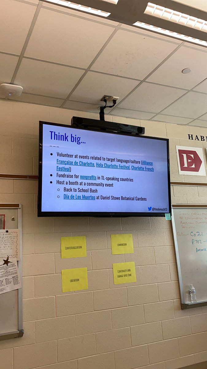 ErinRCPhD's tweet photo. We want global citizens who contribute and think beyond just themselves. Consider these big ideas @FreshResch13 presented at #scflta2020 https://t.co/DeVsdmCH4O