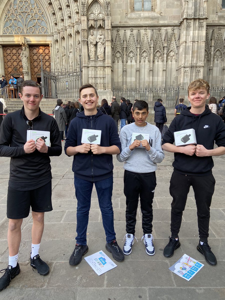 Our winners from Ravens Wood’s Got Talent, Backstreets Ballz, modelling their prizes! A stunning rendition of “I Want It That Way” won the judges over! #truetalent #winners