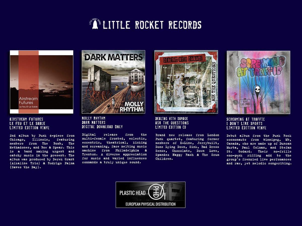 We never use this but we wanted to share the good news: Dark Matters(The new Molly Rhythm album) is coming digitally thanks to @LittleRocketRec 

Tell your friends!