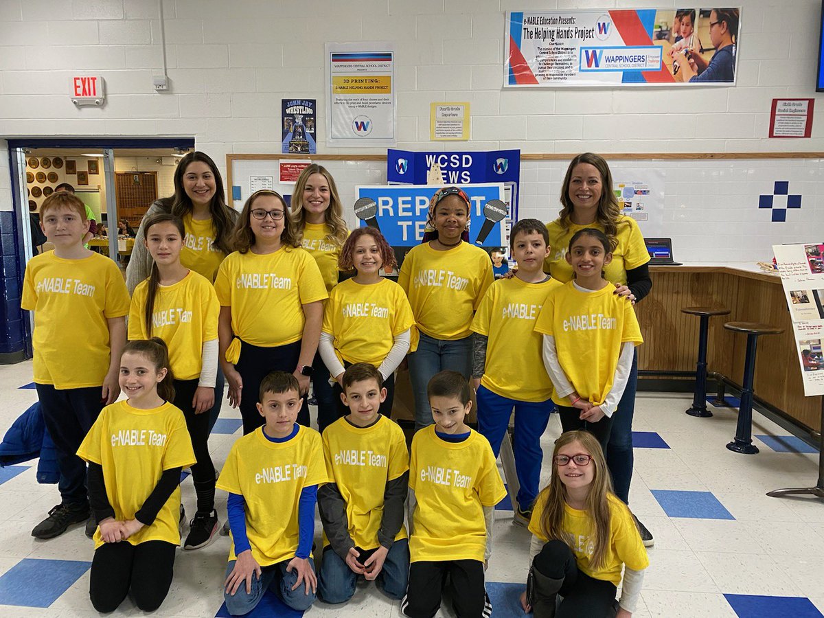 rleone1017's tweet photo. Such an amazing experience to watch it all come together  at the STEAM Science fair where our 4th graders presented their e-NABLE prosthetic hand project. @lynnannegibson1  @Wells4EdTech  @wcsdtechdr  @ANikolaTech  @SammonSTEAM  @ASchout10 @KoehlerTara @WCSDEmpowers @JonSchull https://t.co/N0QPSD5M9v