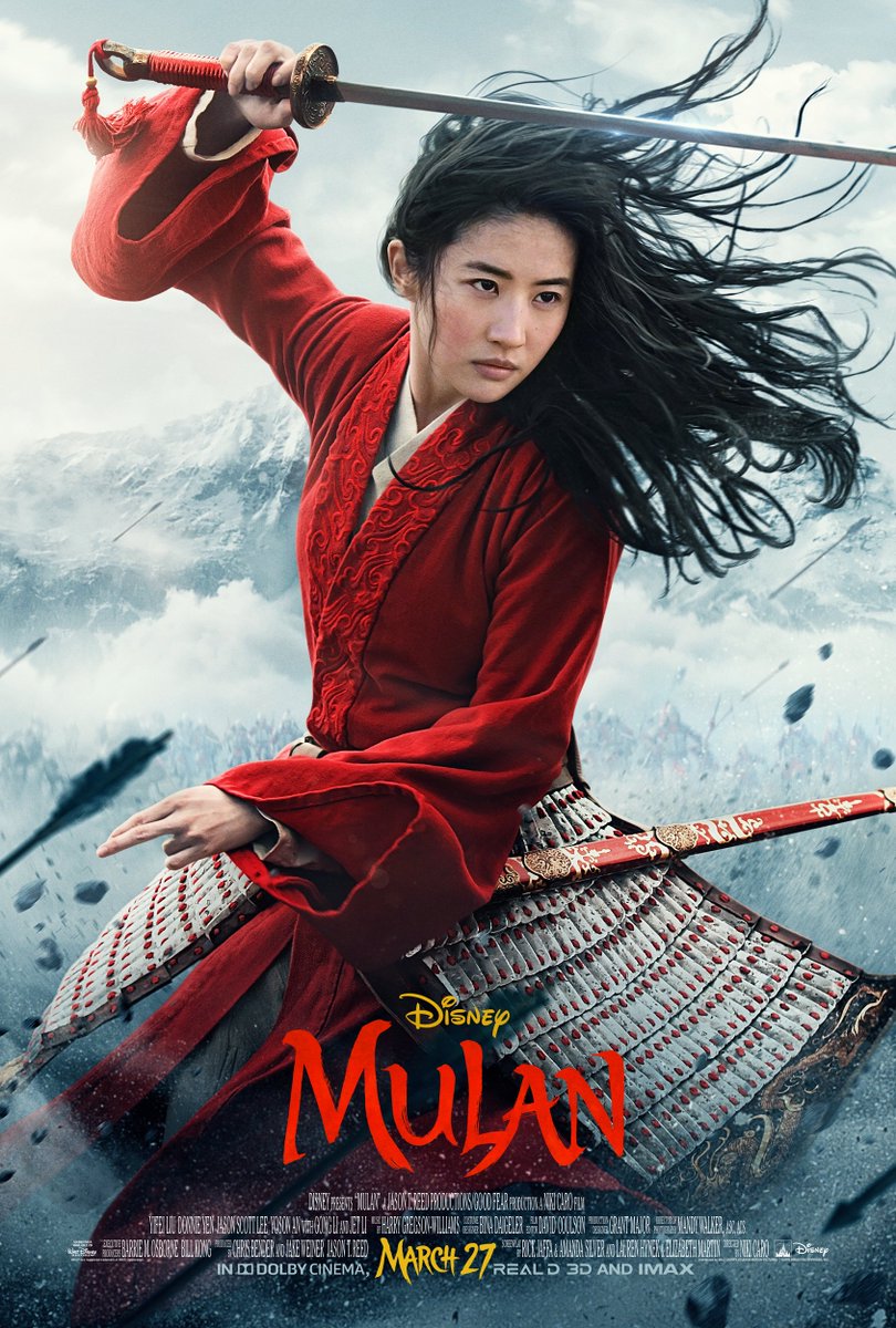 tvs_movies's tweet photo. BOX OFFICE: Mulan Atomic FLOP 

#Mulan China release cancelled, Tracking at 20mil opening on budget of 300+ mil. Needs to make 650mil to break even. Lead actress wishing dead on #HKProtesters made matters worse. Disney might dump it on streaming

Biggest flop in Hollywood history https://t.co/N3CtcuEbpv