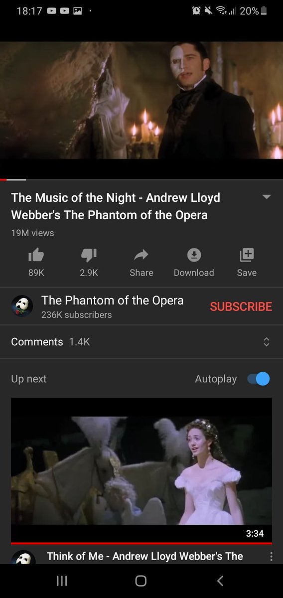 Day 30 of sending  @JoshuaRush music until he likes one or responds Phantom of the opera - The music of the Night