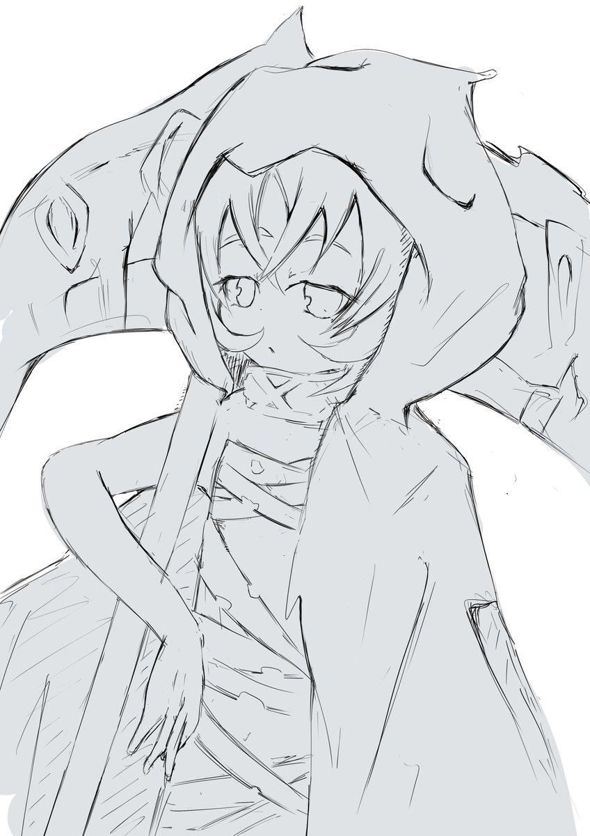 息抜きにミストオーバーのグリムリーパーを描いたのです！