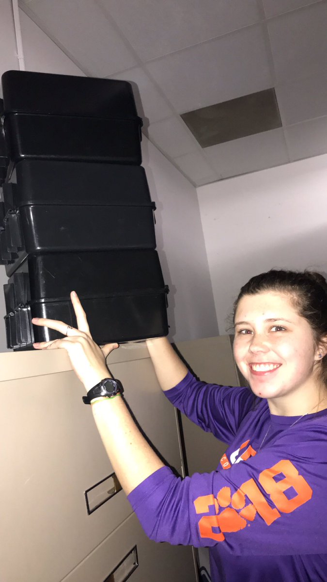 KKPsi_Clemson's tweet photo. It took us three days to clean and polish all of the shakos. #SuccessInService #SEDSWAT20 #KKPsi #KB https://t.co/5yXzNapb7g