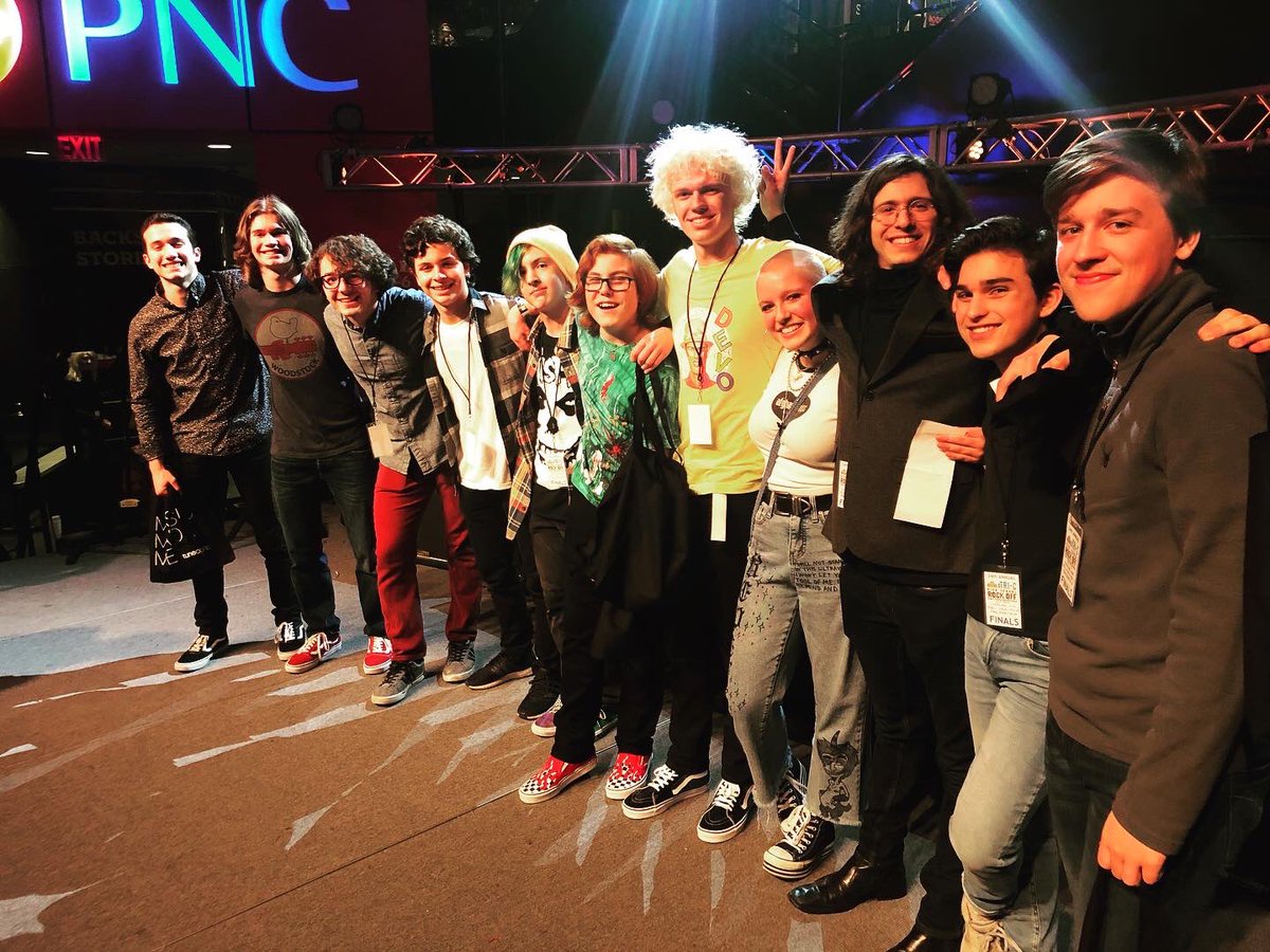 HSRockOff's tweet photo. Your winners of the @TriCedu #HSRockOff, powered by @PNCBank!
1st - Detention from Firestone, Highland Middle, STEM Middle
2nd - The Meatball Mob from Notre Dame Cathedral Latin, St. Ignatius, University
3rd - The Autumn Dogs from Kirtland, Lake Catholic, Willoughby South https://t.co/lmyI7ZTj4r