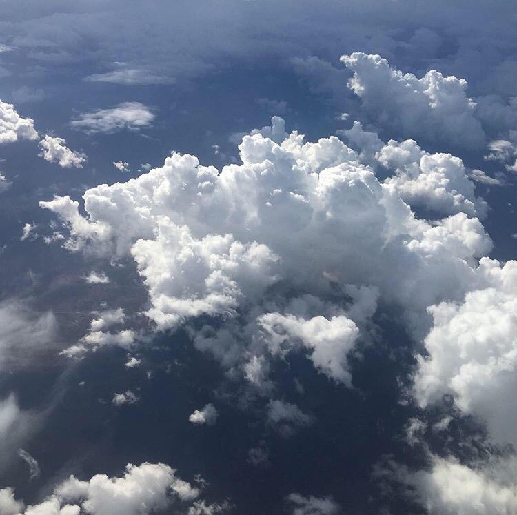 I love the shape and contrast in clouds from above #clouds #virginaustralia #sky #australia #skyphotography #cloudscape
