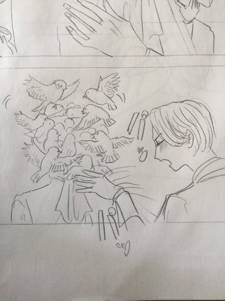 下書き中!
進捗があかんぞ????
雀に襲われるひと 