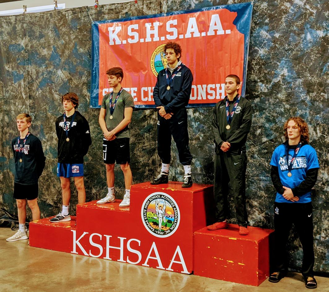 JCHSWrestling1's tweet photo. 6A 132 pounds, 5th place! Let's hear it for, senior, Zane Thornton! #HokaHey #usd475 #WeAreJC https://t.co/wsu53Z48nX