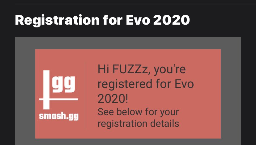 Finally registered early for once.