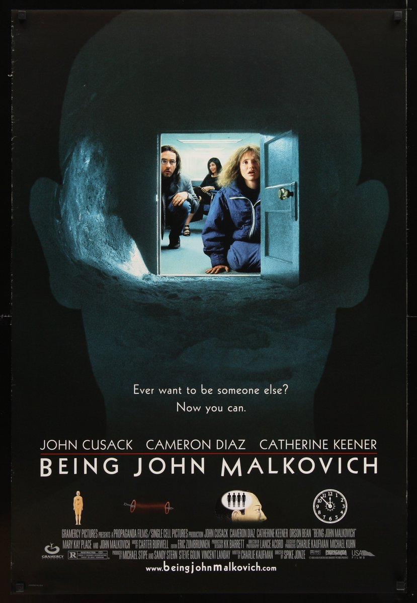 CinePolaroids's tweet photo. Los mejores carteles de películas de 1999 vol. I: Being John Malkovich (Dir. Spike Jonze, 1999) https://t.co/og0iKTZYyQ