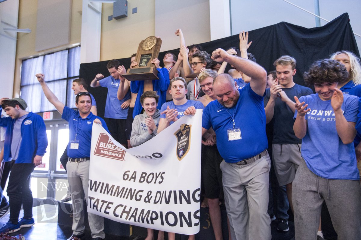 PREP SWIMMING: Check out all the action from the 6A state championships today at the Bentonville Community Center. Bentonville claimed the girls title and Conway took the boys title. More: nwamedia.photoshelter.com/gallery/6A-Sta… #arpreps