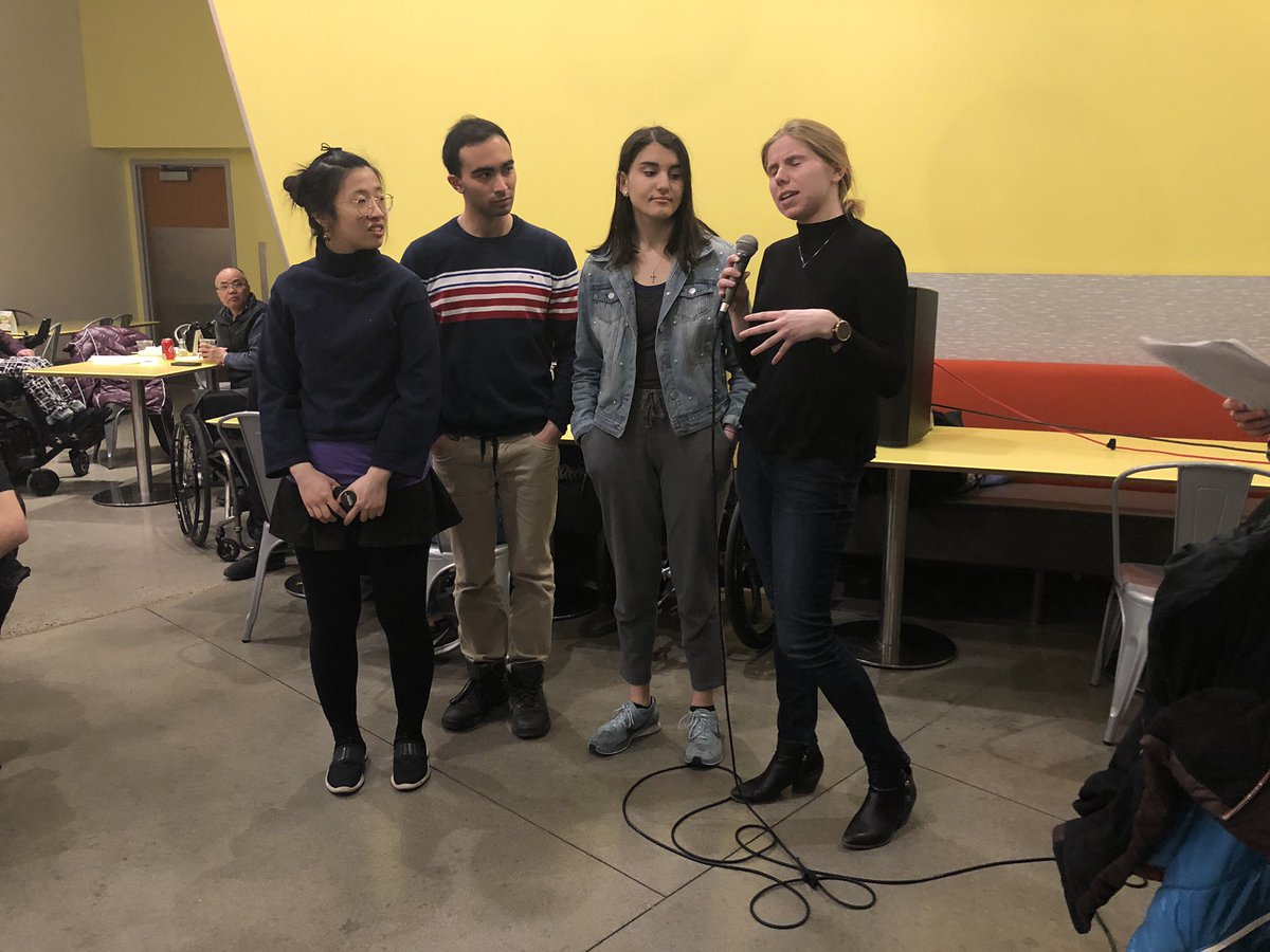 ATHackMIT's tweet photo. Team Helen talks about their adaptive equipment that gives Helen the ability to use a rowing machine at an angle with correct posture! https://t.co/5H3fxH0t9M