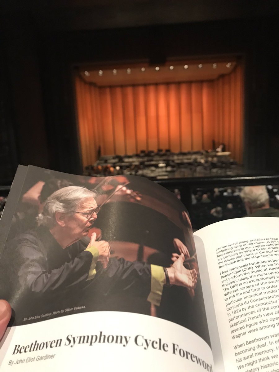 I have been a huge fan of #JohnEliotGardiner and his <a href="/mco_london/">MonteverdiChoir&Orch</a> since I was a teen. What a #thrill to see him live for the FIRST TIME at <a href="/HarrisTheater/">Harris Theater for Music and Dance</a> in #Beethoven as part of #beethoven250! Tonight, the mighty #Eroica!