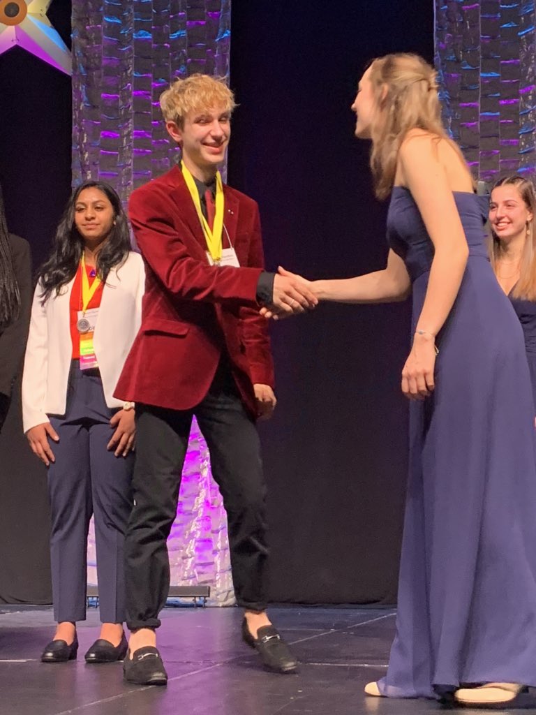 MVHSViewDECA's tweet photo. Congrats Evan!! He won top scores in his roleplay and test. Awards are off to a great start! @evannstanfield #viewpride #VADECAslc #VASLCvision https://t.co/oPAheQayDo