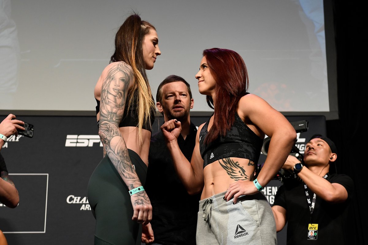 UFCNorfolk Official Result: @MeganA_MMA def Norma Dumont by KO at 3:31 at  Round 1. Live Results: https://t.co/mpfM3l0bqW, image size:1200x800