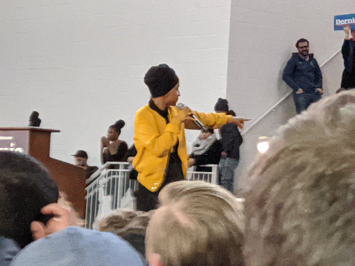 Fox_Newds's tweet photo. It was so incredible and surreal to see @BernieSanders, @IlhanMN, and @carterforva in-person for the first time at today's rally in Virginia. Thank you all so much for your hard work and inspiration. I am very excited to cast my vote for @SenSanders here on Tuesday. https://t.co/MgFWkCPIs0