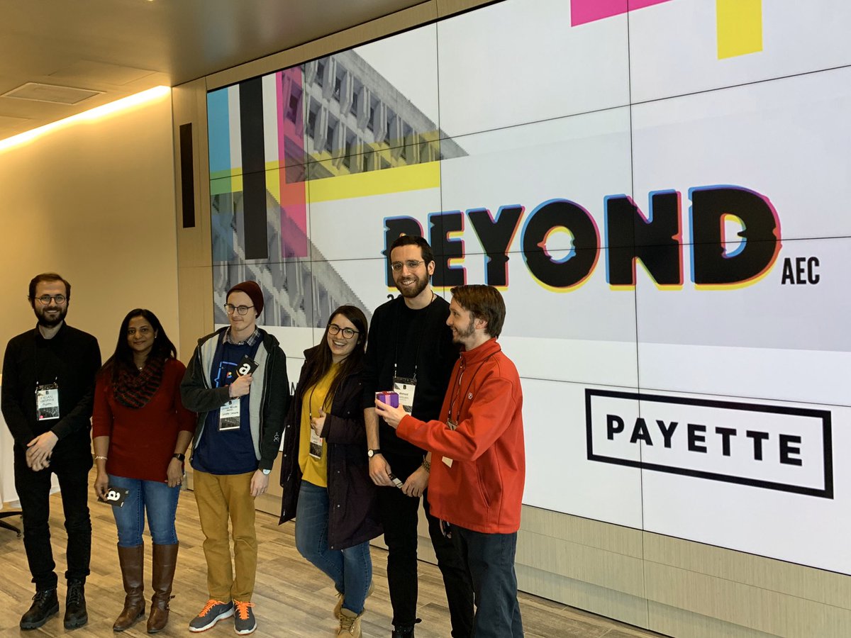 beyondAEC's tweet photo. The WINNER of the Most Impressive Use of Technology Award went to... Team “solVR”! https://t.co/KTLNnlCYml