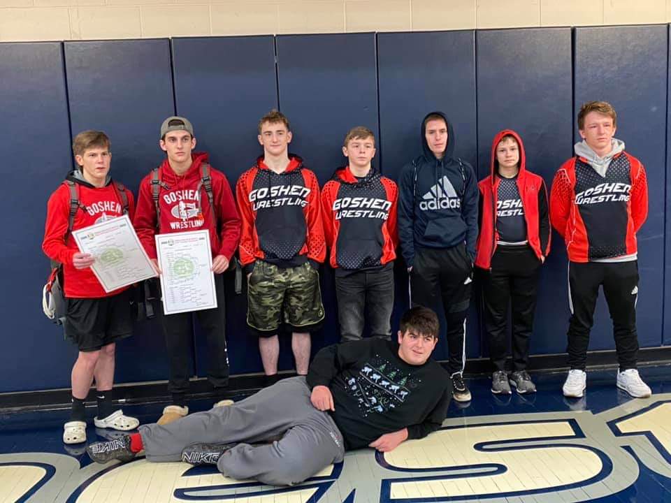 2020 Sectional Results
Chase Huff 1st 120
Josh Dunn 1st 126
Mikey Reyes 2nd 113lbs
Jon Woodward 3rd 145lbs
Thomas Hill 3rd 152lbs
Connor Hellenthal 3rd 285lbs
Quade Wainscott 6th 106lbs
Zach Wedtendorf 6th 132lbs