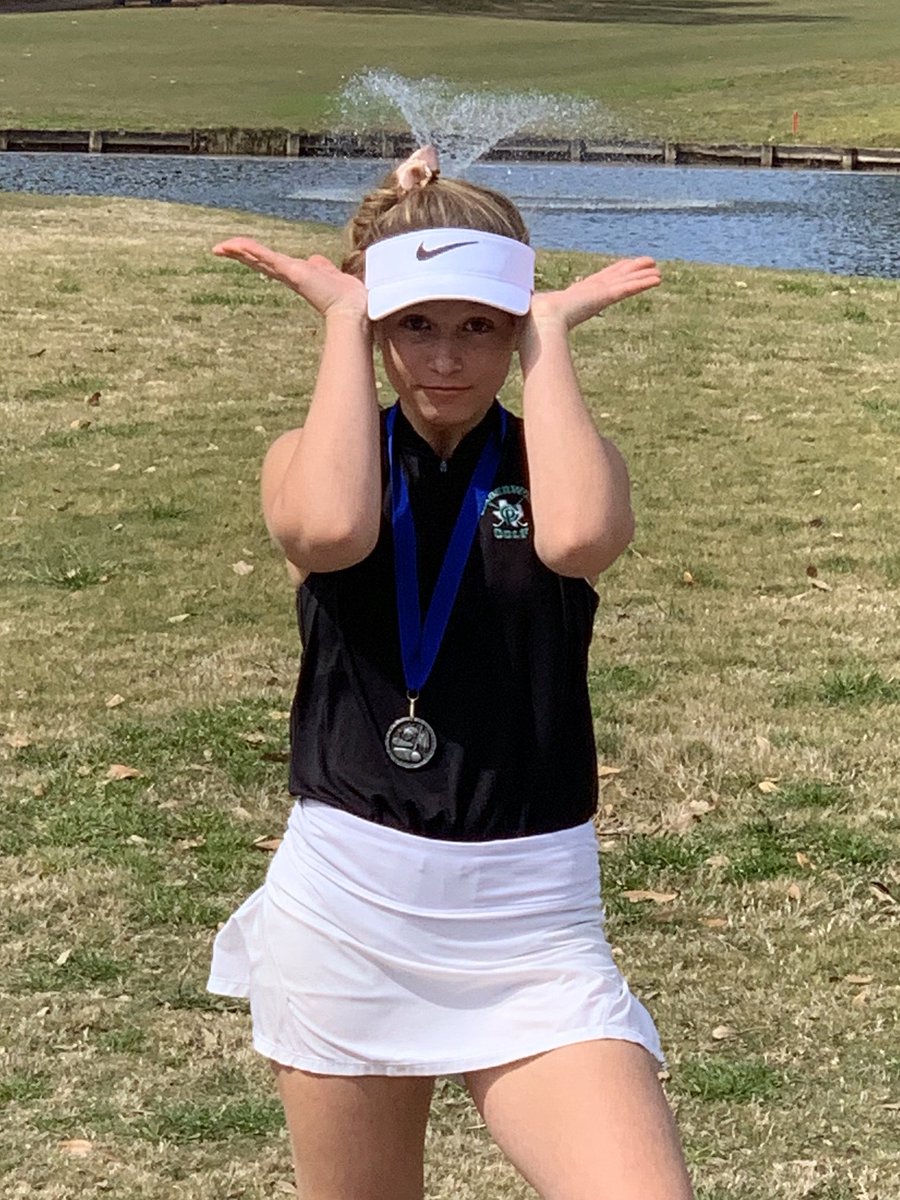 Mind blowing performance for sophomore Morgan Miller.... she shoots the only under par round of the Region III Preview tournament (71)-  Finishes in 2nd place-1 stroke off the lead.  Team end up in 4th place!  #CPProud