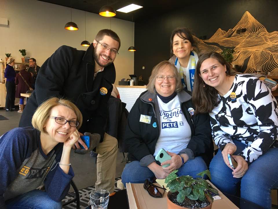 VAforPete's tweet photo. I promise I'm not doing this out of some major ego that stems from being a trumpet player 🎺 but we have THIRD #VAforPete newsletter this week to round-up everything you can do to help the next 72 hours to win #SuperTuesday for Pete! 🗞️ https://t.co/XJ1Z0LTw5y https://t.co/2ty0gpgy0F