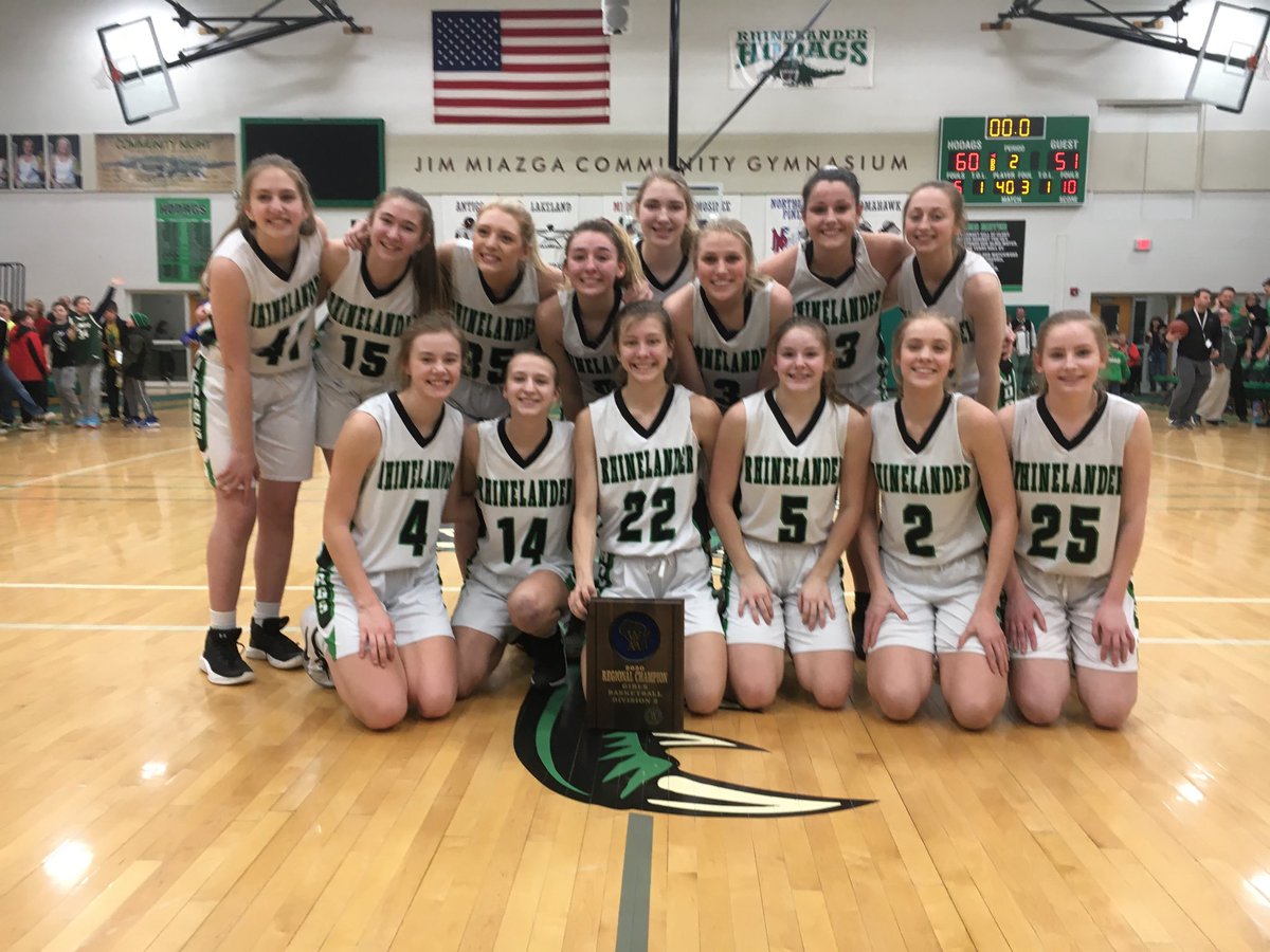 Regional champions! Hodag girls basketball