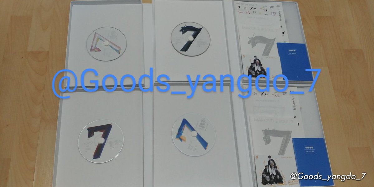 Goods_yangdo_7's tweet photo. 맵 오브 더 소울 7 양도
앨범 1세트 (앨범4종 (포카, QR코드 제외) + 포스터(2종랜덤)
택포 2.5
#앨범양도 #맵오브더소울7양도 #MapOfTheSoul7양도 https://t.co/tgoRK2EsSh