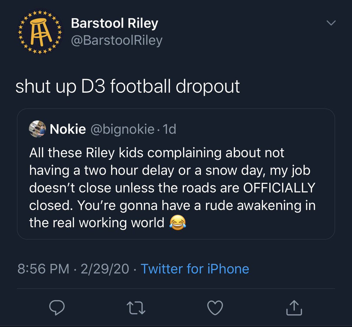 Barstool Riley tweet media