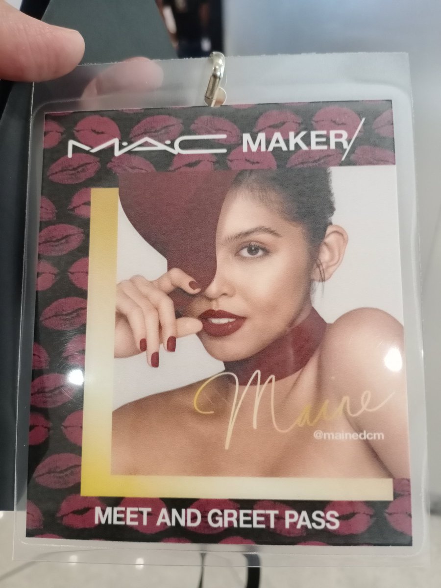 onlymaine4ever's tweet photo. Yay! I've got my pass! See u later, @mainedcm #MaineMendoza #MACMakerGrandLaunch https://t.co/H2LME5unFf