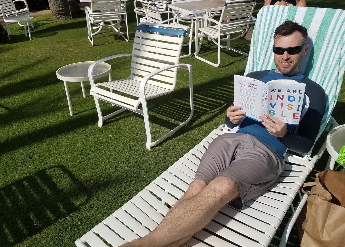 ThoughtQuantum's tweet photo. On vacation, finally getting to my important reading. It's good!  @IndivisibleTeam #IndivisibleBook https://t.co/P3puvI00uU