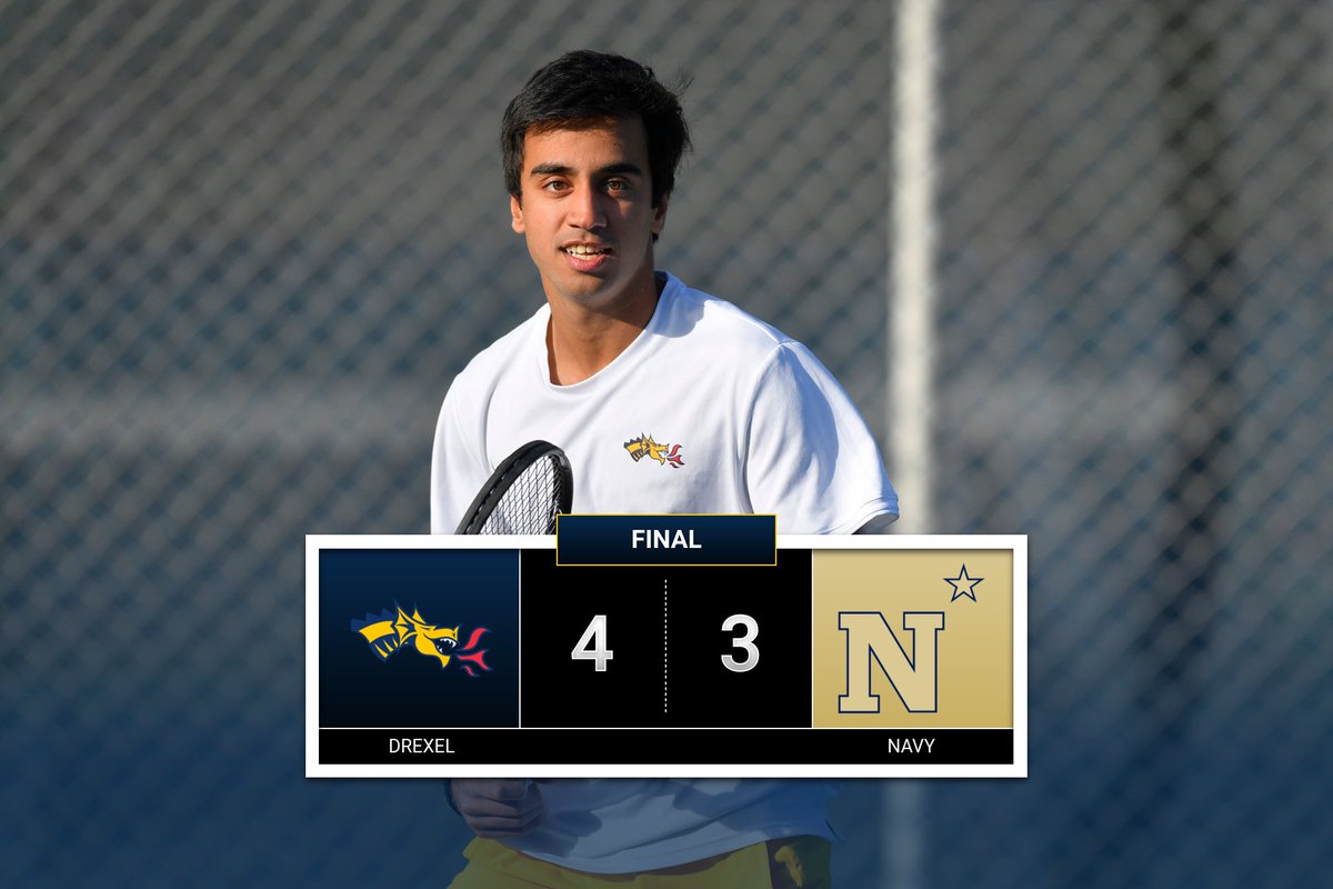 DrexelWTennis's tweet photo. For the first time in program history, Men's Tennis defeated Navy‼️ https://t.co/gaXxYYqN1U