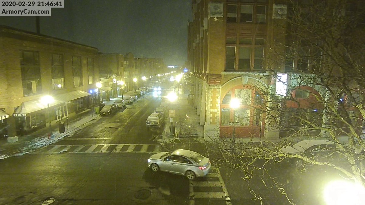 ArmoryCam's tweet photo. It's snowing on https://t.co/R9xNVkrgdF ❄ Tune in now! [Sat 29 Feb 2020 09:46:51 PM] https://t.co/UuNB9tmT5b