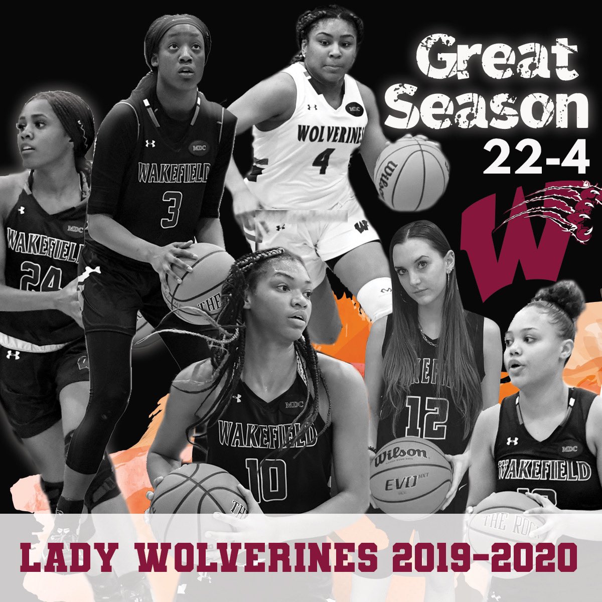 Great Season for our <a href="/WakefieldHS/">Wakefield HS</a> <a href="/whsgirlsVhoops/">Wakefield High School Women's Basketball</a> Lady Wolverines. We are super proud of you and Coach <a href="/wllewims/">Donald Williams</a> for an impressive 22-4 record. Can’t wait to see you go all the way in 2021!