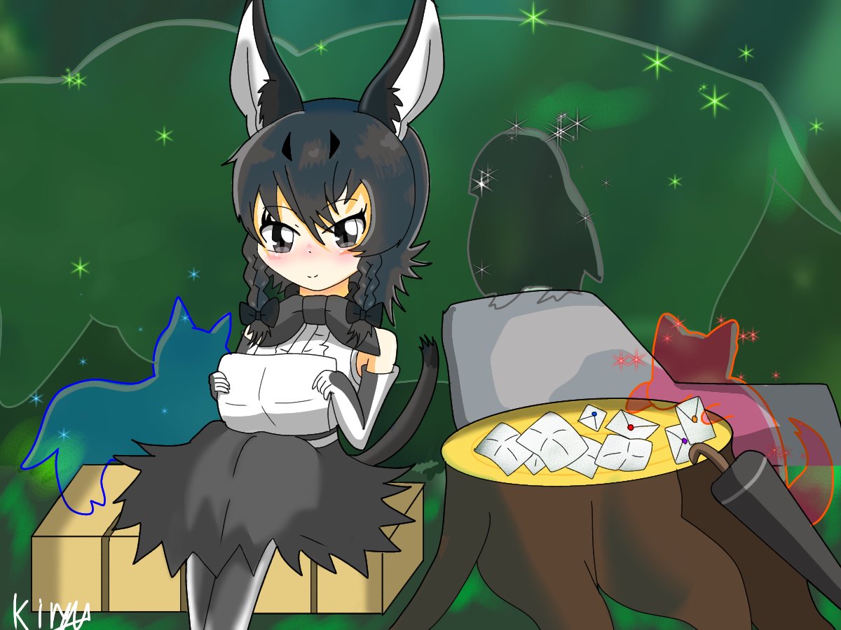 キリュウ Ar Twitter 皆さんが描いてくれたアラビアンカラカルのイラストを見るうちの子 けものフレンズ オリフレ アラビアンカラカル