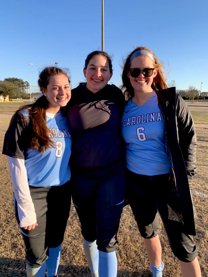 UncClubSoftball's tweet photo. Our ladies traveled today to play @ECUSoftballClub &amp; took the series, winning 2 out of 3!!  Bombs today by our very own Morgan Lawson, @Paige_Jacky , &amp; @abi_blanchard6 !! #GDTBATH 💙🥎🐏 https://t.co/c8CoqUjv22