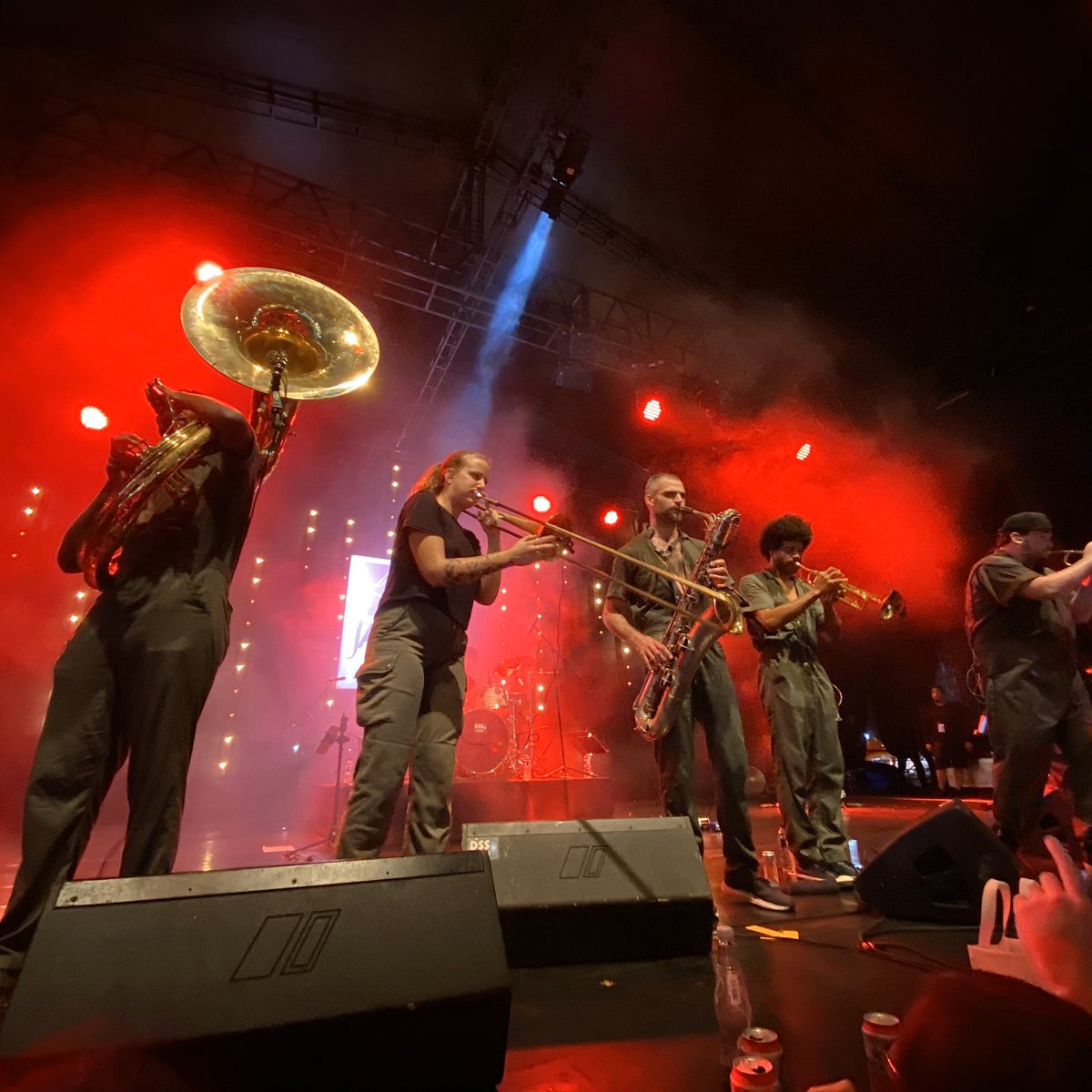 qalhae's tweet photo. @BrassAgainst x @sophiaurista raging it out live at @JavaJazzFest ๐ฅ๐ค๐ฝ
#BNIJJF2020
#JavaJazzStage
#RedeemYourselfThroughMusic https://t.co/u4QEH3E2XM