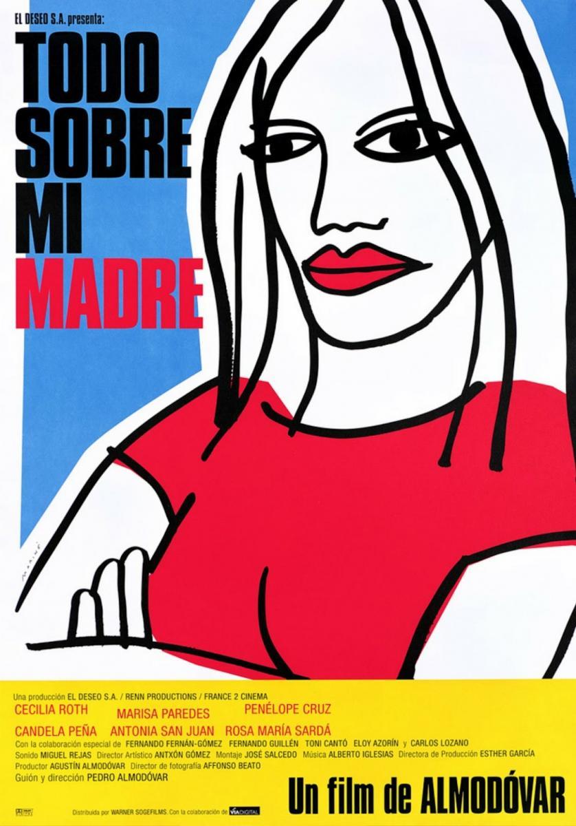 CinePolaroids's tweet photo. Los mejores carteles de películas de 1999 vol. I: Todo sobre mi madre (Dir. Pedro Almodóvar, 1999) https://t.co/N2GUd70Omd